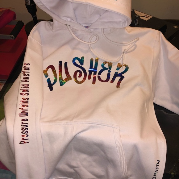 PUSHerTee Hoodies AirBending College Crew Tyedyed - Picture 4 of 8